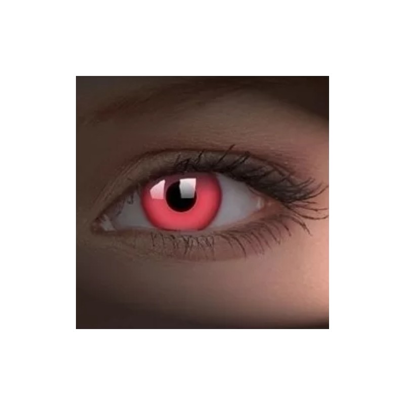 ColourVue UV Glow Red Crazy Colour Contact Lenses (1 Year)