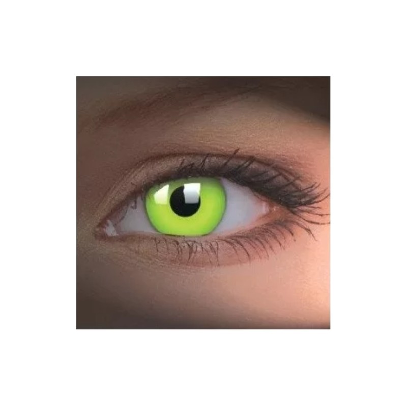 ColourVue UV Reactive Glow Green Crazy Colour Contact Lenses (1 Year)