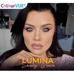 ColourVUE Lumina Shining Brown Natural Vibrant Coloured Contact Lenses (90 Day)