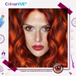 ColourVue Voldemort Red Black Ring Crazy Coloured Contact Lenses (3 Month Wear)