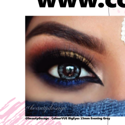 ColourVUE Evening Grey Big Eye Coloured Contact Lenses (90 Day)