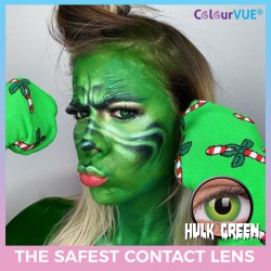 ColourVue Hulk Green Crazy Colour Contact Lenses (90 Day Wear)