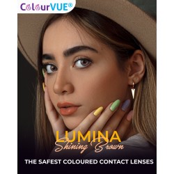 ColourVUE Lumina Shining Brown Natural Vibrant Coloured Contact Lenses (90 Day)