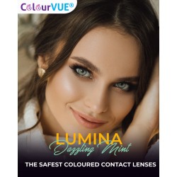 ColourVUE Lumina Dazzling Mint Green Natural Vibrant Coloured Contact Lenses (90 Day)