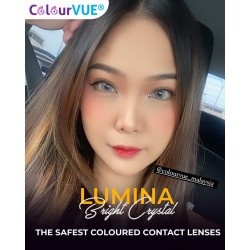 ColourVUE Lumina Bright Crystal Grey Natural Vibrant Coloured Contact Lenses (90 Day)