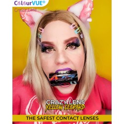 ColourVue Leopard Crazy Contact Lenses (3 Month Wear)