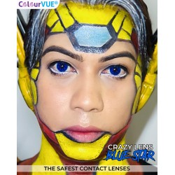 Blue Star Crazy Colour Contact Lenses (1 Year Wear)