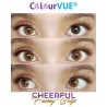 ColourVUE Cheerful Foamy Beige Hazel Brown Coloured Contact Lenses