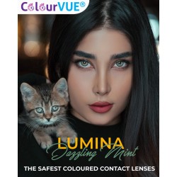 ColourVUE Lumina Dazzling Mint Green Natural Vibrant Coloured Contact Lenses (90 Day)