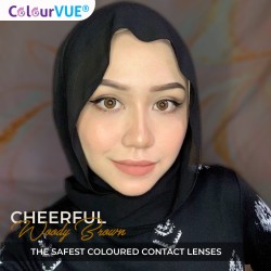 ColourVUE Cheerful Woody Brown Natural Hazel Coloured Contact Lenses