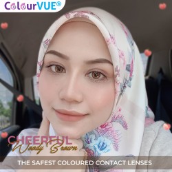 ColourVUE Cheerful Woody Brown Natural Hazel Coloured Contact Lenses