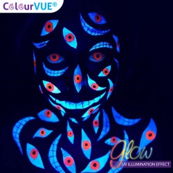 ColourVue UV Glow Orange Crazy Colour Kontaktlinsen (1 Jahr)