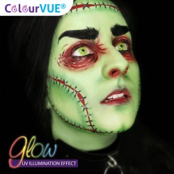 ColourVue UV Glow Yellow Crazy Colour Contact Lenses (1 Year)