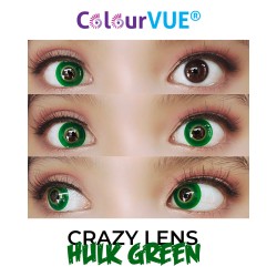 ColourVue Hulk Green Crazy Colour Contact Lenses (90 Day Wear)