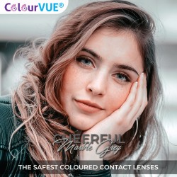 ColourVUE Cheerful Marble Grey Natural 2 Tone Coloured Contact Lenses