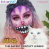 ColourVue Yellow Cat Eye Crazy Colour Contact Lenses (3 Month Wear))