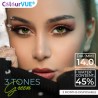 ColourVUE Green 3 Tones Natural Coloured Contact Lenses (90 Day)