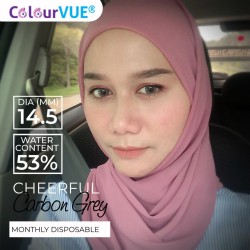 ColourVUE Cheerful Carbon Grey Natural 2 Tone Coloured Contact Lenses