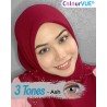 ColourVUE Ash Light Smokey Grey Natural 3 Tones Coloured Contact Lenses (90 Day)