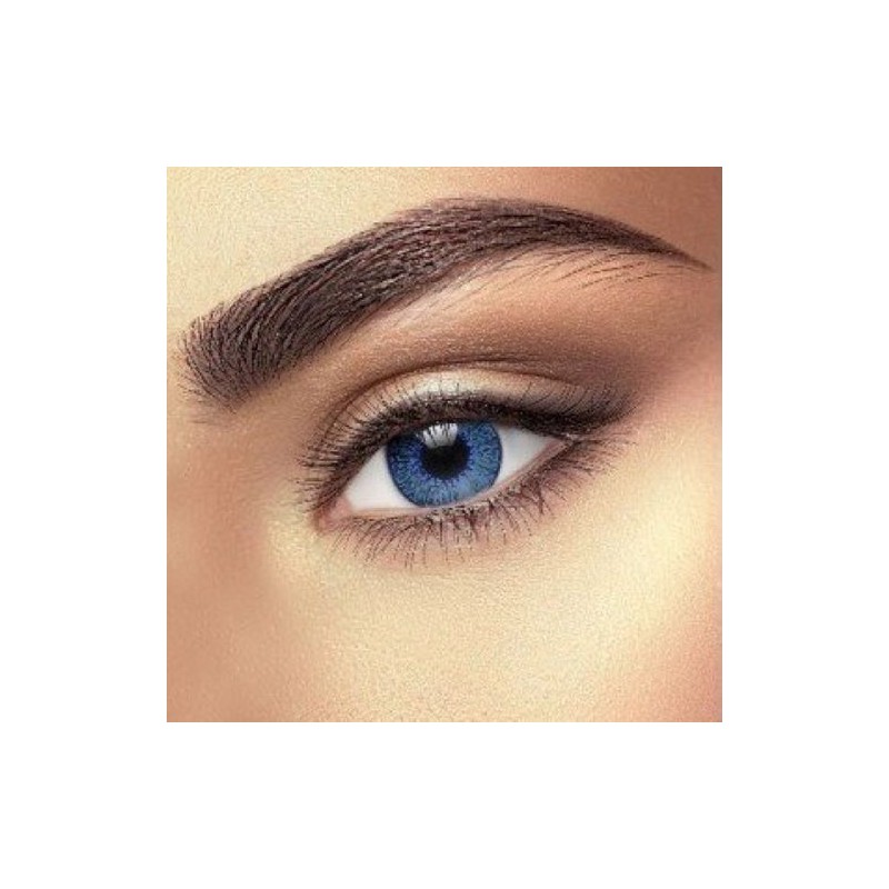 Eye Fusion Sapphire Dark Blue 1 Tone Coloured Contact Lenses