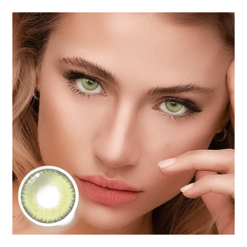 Freshlady La Girl Green Coloured Contact Lenses Yearly