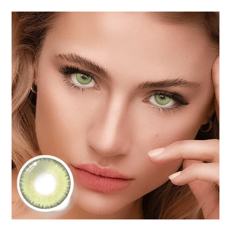 Freshlady La Girl Green Coloured Contact Lenses Yearly 