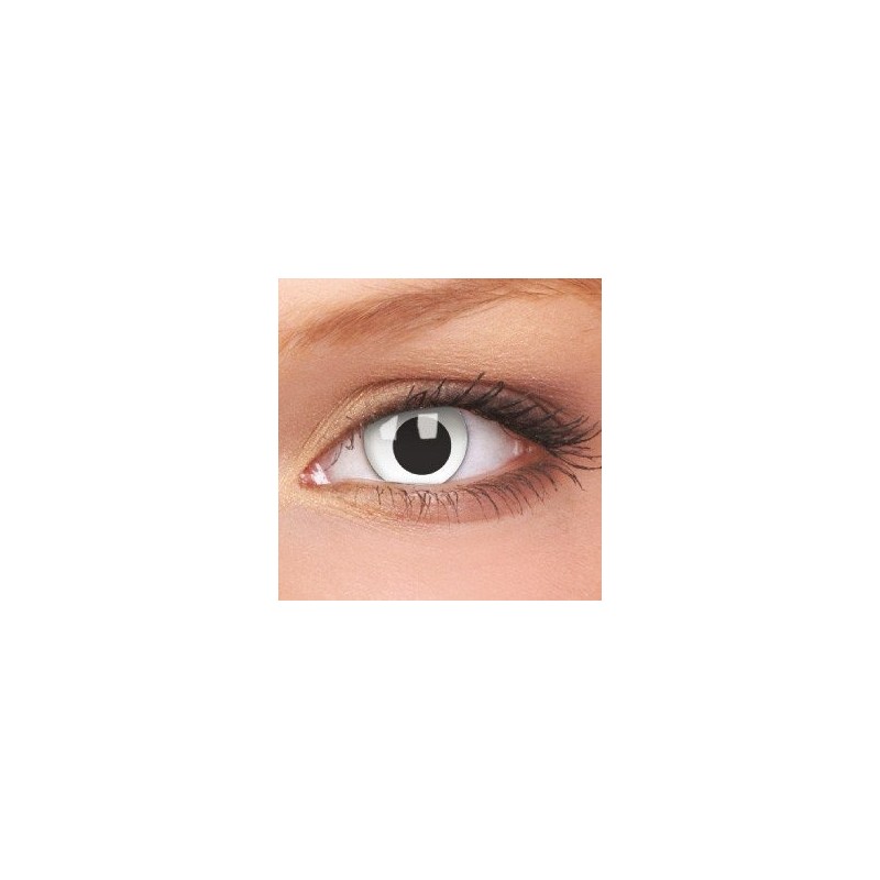 ColourVue Cross Eyed White Crazy Coloured Contact Lenses (3 Month Wear)