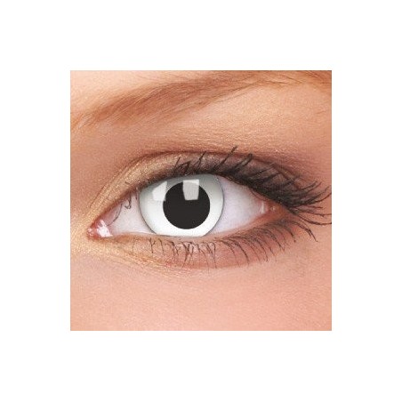 ColourVue Cross Eyed White Crazy Coloured Contact Lenses (3 Month Wear)