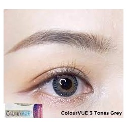 ColourVUE Grey 3 Tones Natural Coloured Contact Lenses (90 Day)