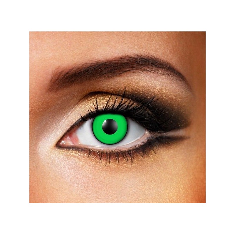 Halloween Crazy Witches Eye ( Green Manson)Contact Lenses Yearly Wear