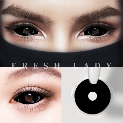 Freshlady Black Sclera Vollaugen-Kontaktlinsen 22 mm (jährlich)