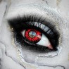 Enchanted Red Black Wolf Crazy Coloured Contact Lenses