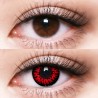 Enchanted Red Black Wolf Crazy Coloured Contact Lenses