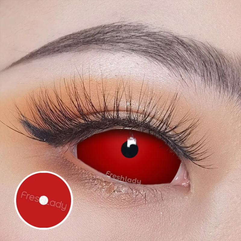 Freshlady Red Sclera Vollaugen-Kontaktlinsen 22 mm (jährlich)