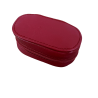 Red Leather Contact Lens soaking Case With Mirror