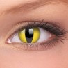 ColourVue Yellow Cat Eye Crazy Colour Contact Lenses (3 Month Wear))