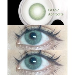 FreshLady Godness Veil Aphrodite Green Coloured Contact Lenses Yearly