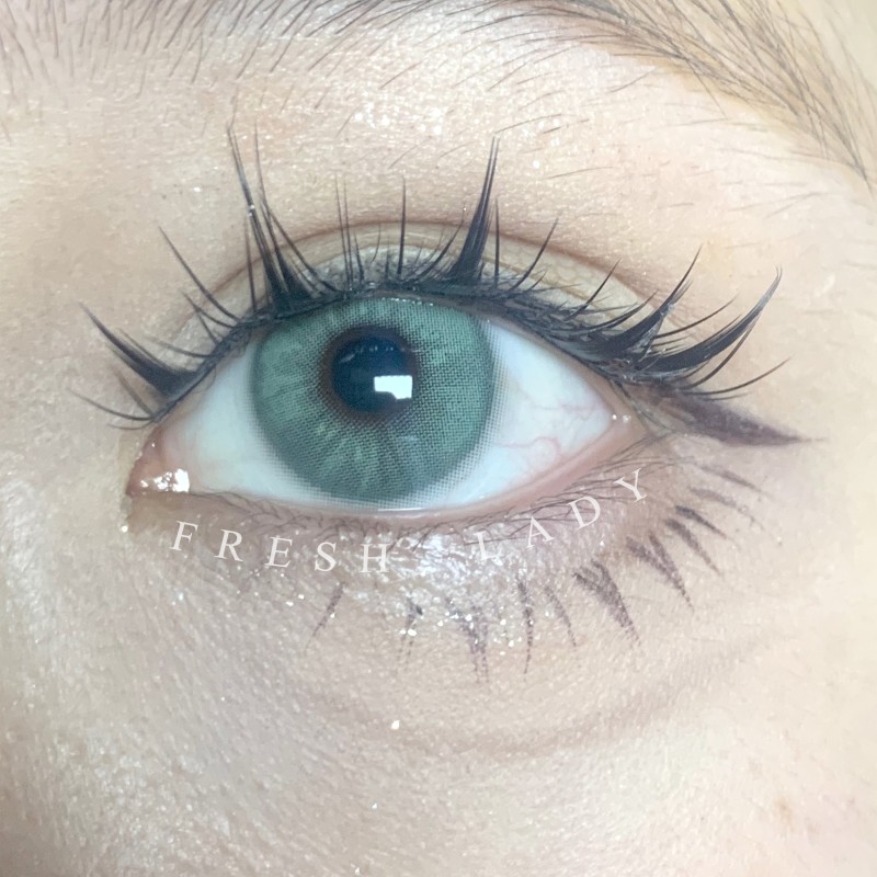 FreshLady Godness Veil Aphrodite Green Coloured Contact Lenses Yearly