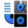 Freshlady Lake Blue Blind Halloween Contact Lenses