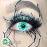 Freshlady Green Spider Halloween Cosplay Anime Contact Lenses