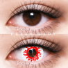 Freshlady Trauma Blood Splat White Red Zombie Crazy Contact Lenses