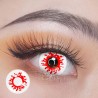 Freshlady Trauma Blood Splat White Red Zombie Crazy Contact Lenses