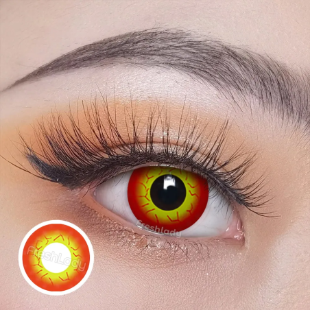 Sith Darth Maul Orange Yellow Halloween Crazy Contact Lenses