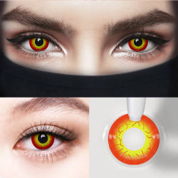 Sith Darth Maul Orange Yellow Halloween Crazy Contact Lenses