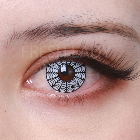 Freshlady Spider Web White Halloween Cosplay Anime Contact Lenses