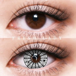 Freshlady Spider Web White Halloween Cosplay Anime Contact Lenses