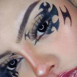 Freshlady Black Block Halloween Coloured Contact Lenses