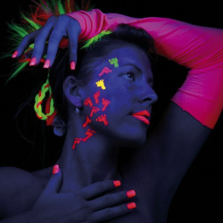 White UV Reactive Stargazer Face & Body Paint