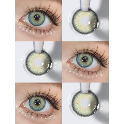 FreshLady Oasis Jade Coloured Contact Lenses Yearly