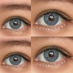 FreshLady Bliss Azure Blue Coloured Contact Lenses Yearly